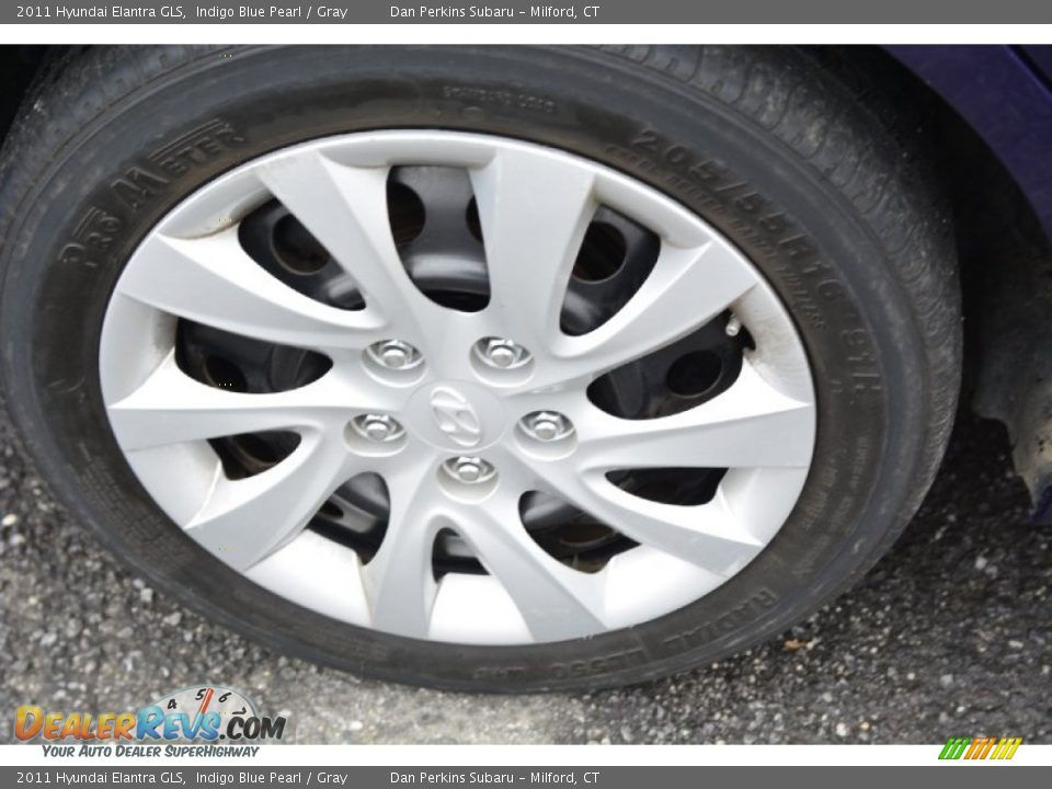 2011 Hyundai Elantra GLS Indigo Blue Pearl / Gray Photo #22