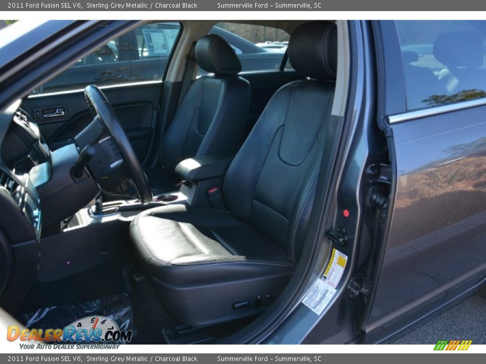 2011 Ford Fusion SEL V6 Sterling Grey Metallic / Charcoal Black Photo #11