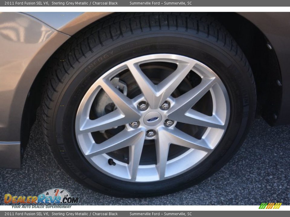 2011 Ford Fusion SEL V6 Sterling Grey Metallic / Charcoal Black Photo #21