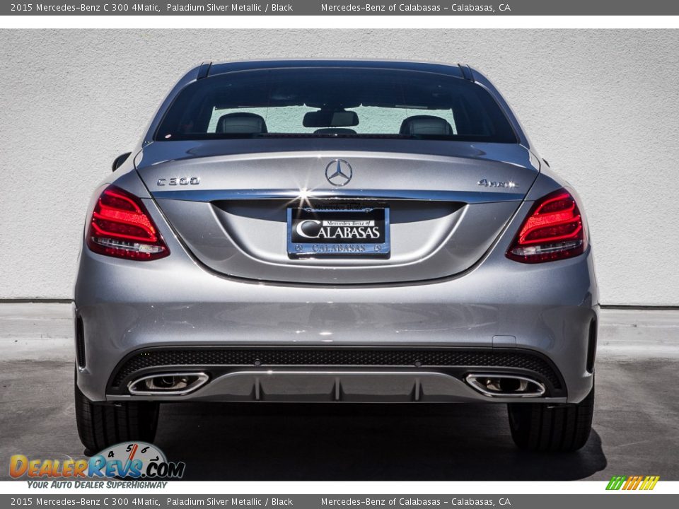 2015 Mercedes-Benz C 300 4Matic Paladium Silver Metallic / Black Photo #3