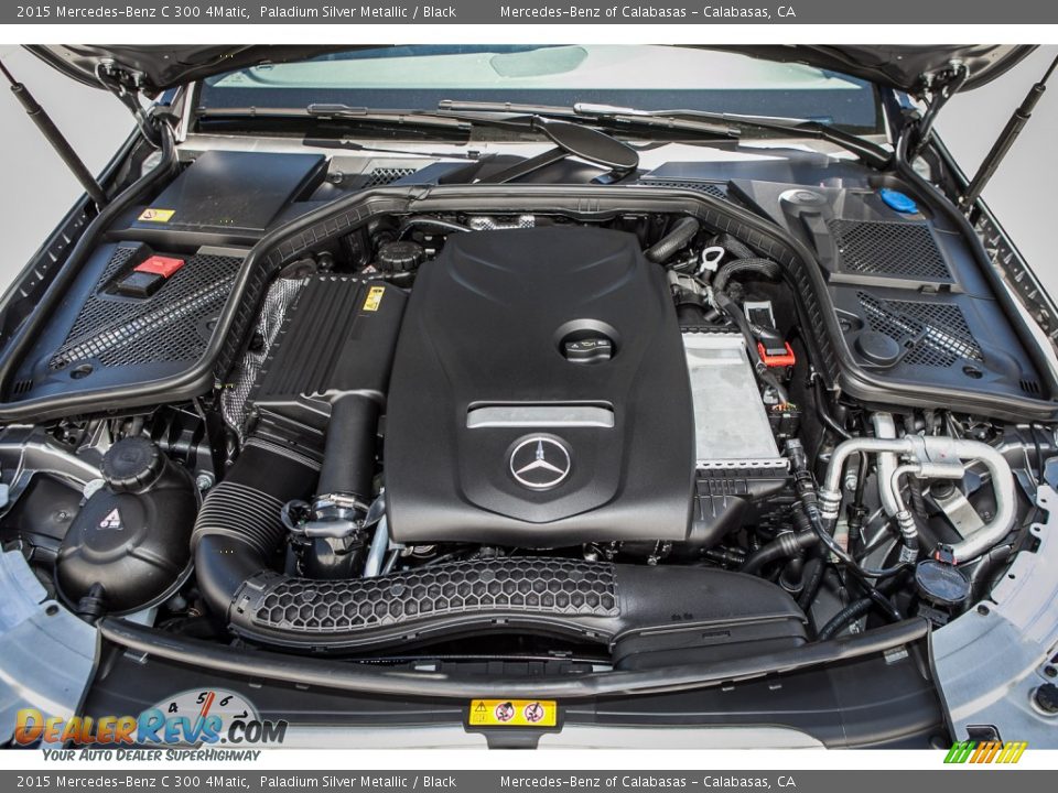 2015 Mercedes-Benz C 300 4Matic Paladium Silver Metallic / Black Photo #9