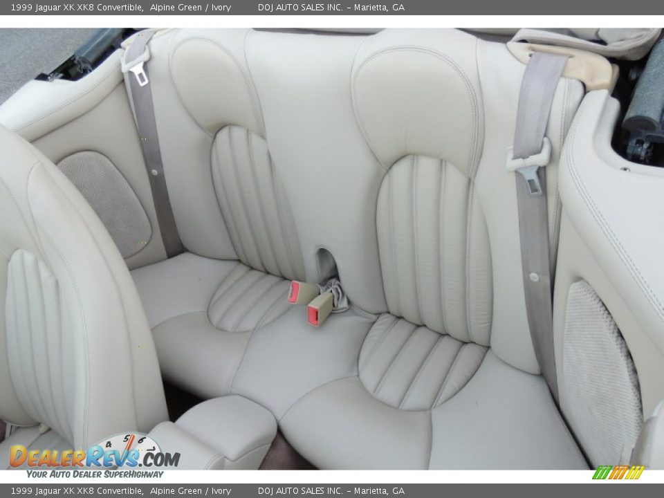 Rear Seat of 1999 Jaguar XK XK8 Convertible Photo #9