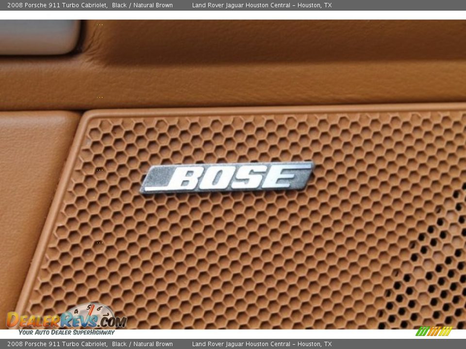 2008 Porsche 911 Turbo Cabriolet Black / Natural Brown Photo #20