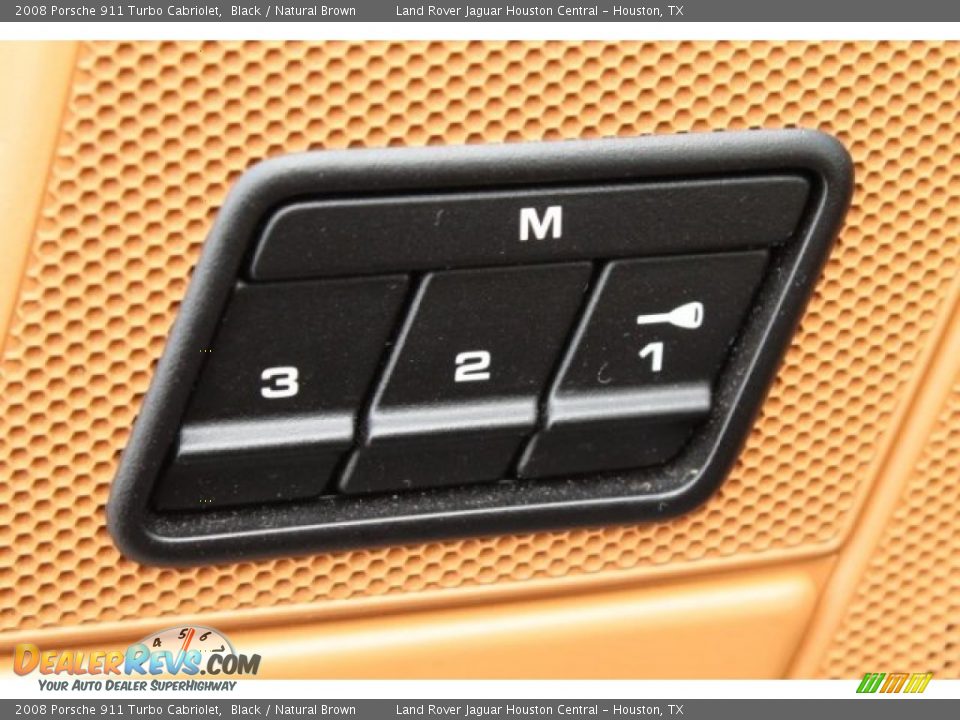 2008 Porsche 911 Turbo Cabriolet Black / Natural Brown Photo #21