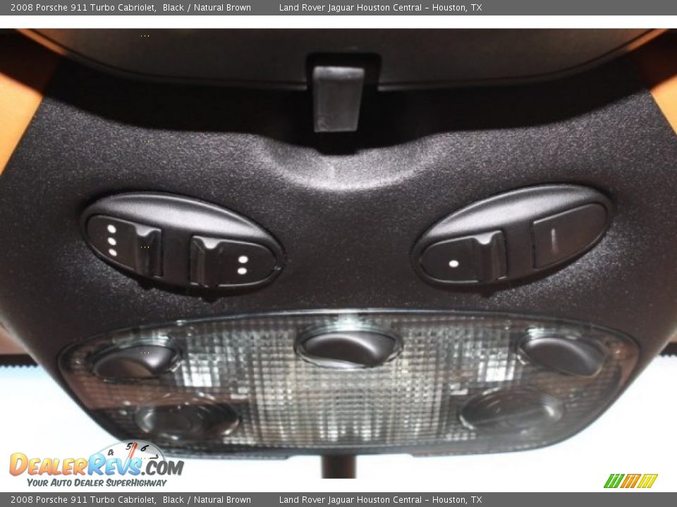 2008 Porsche 911 Turbo Cabriolet Black / Natural Brown Photo #27