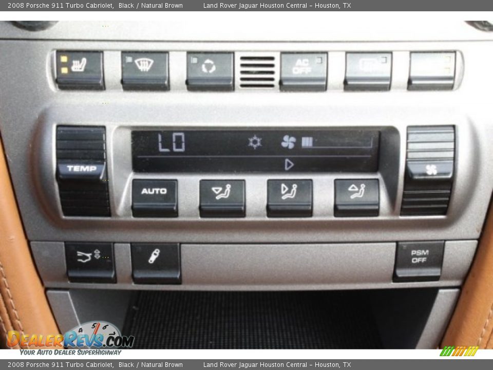 2008 Porsche 911 Turbo Cabriolet Black / Natural Brown Photo #29