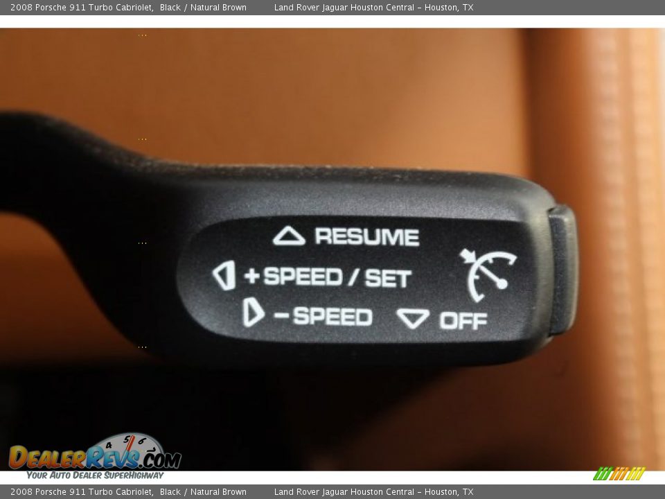 2008 Porsche 911 Turbo Cabriolet Black / Natural Brown Photo #32