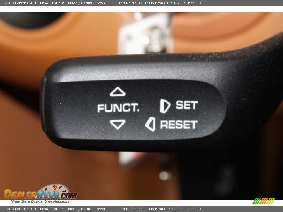 2008 Porsche 911 Turbo Cabriolet Black / Natural Brown Photo #33