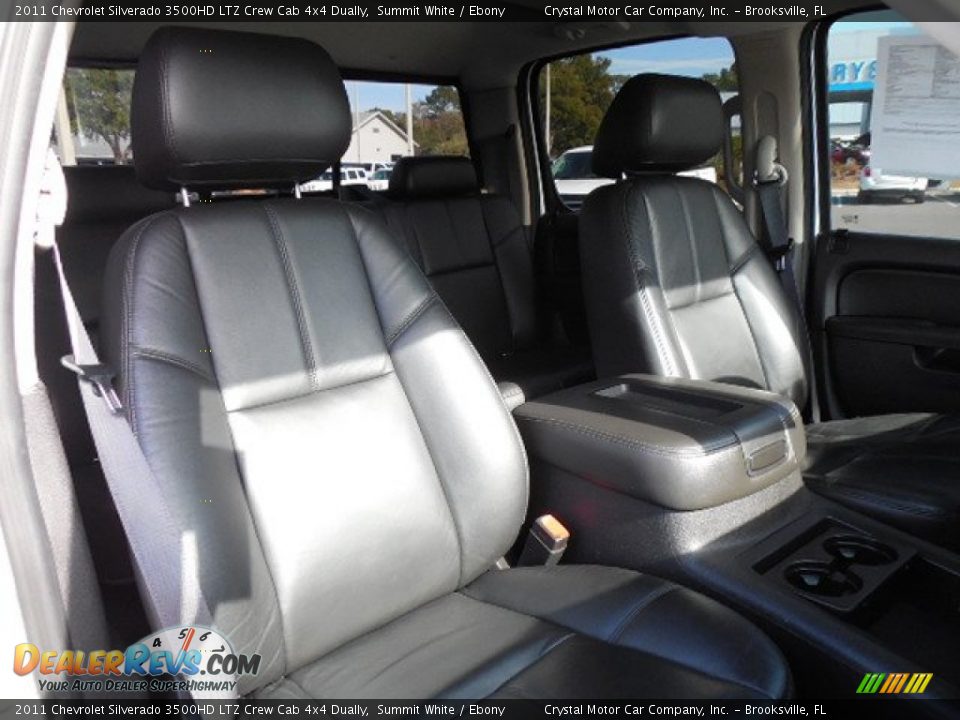 2011 Chevrolet Silverado 3500HD LTZ Crew Cab 4x4 Dually Summit White / Ebony Photo #12