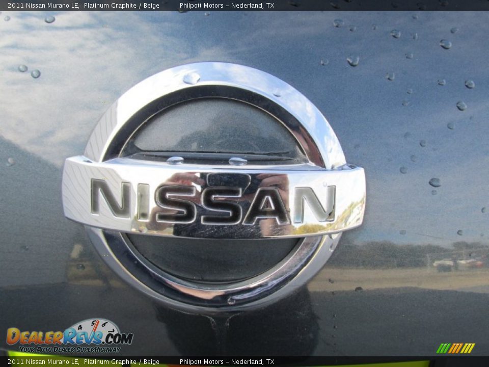2011 Nissan Murano LE Platinum Graphite / Beige Photo #15