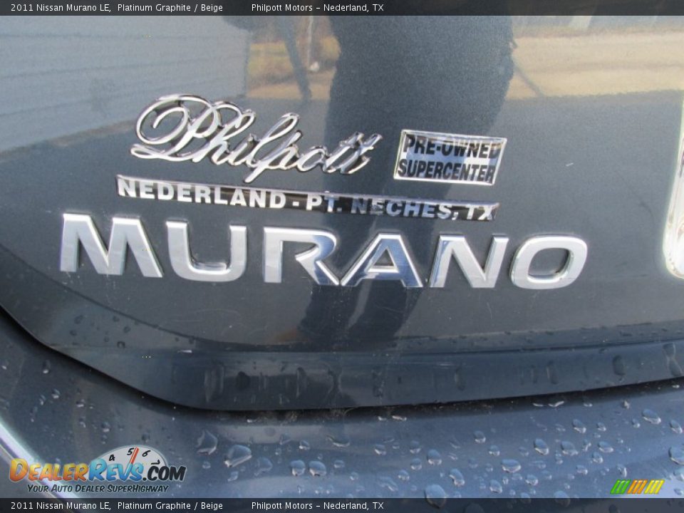 2011 Nissan Murano LE Platinum Graphite / Beige Photo #16
