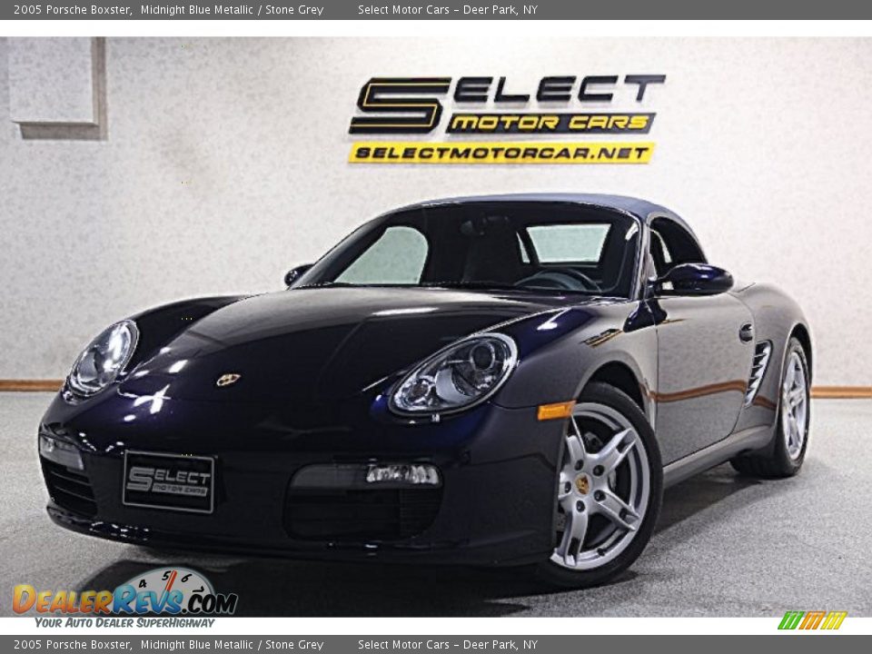 2005 Porsche Boxster Midnight Blue Metallic / Stone Grey Photo #1