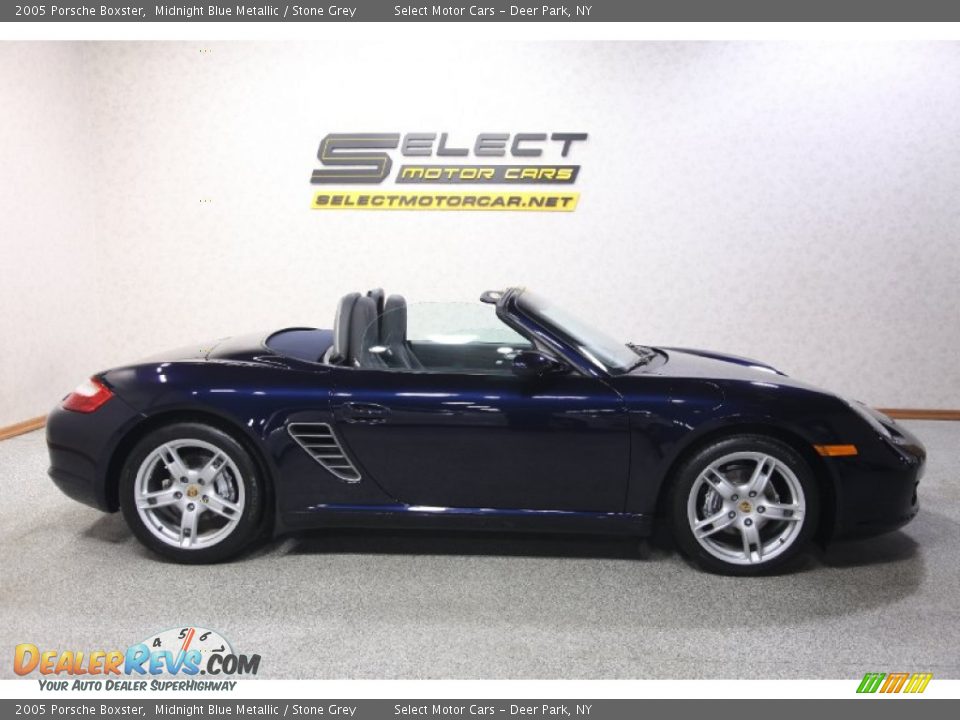 2005 Porsche Boxster Midnight Blue Metallic / Stone Grey Photo #4
