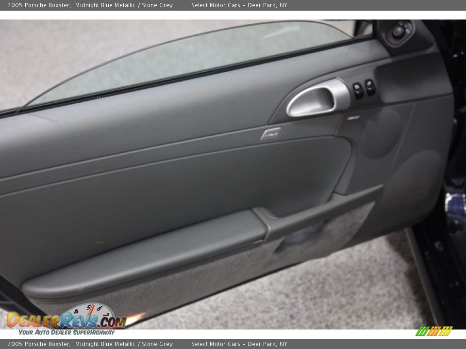 2005 Porsche Boxster Midnight Blue Metallic / Stone Grey Photo #7