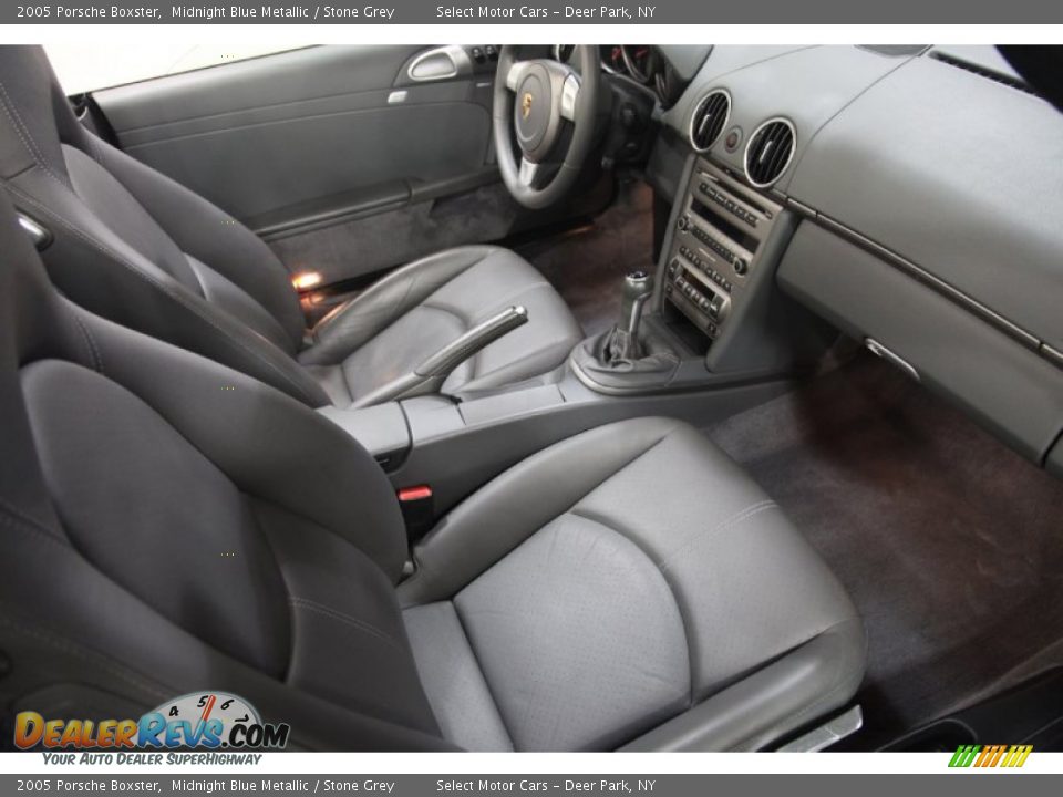 2005 Porsche Boxster Midnight Blue Metallic / Stone Grey Photo #9