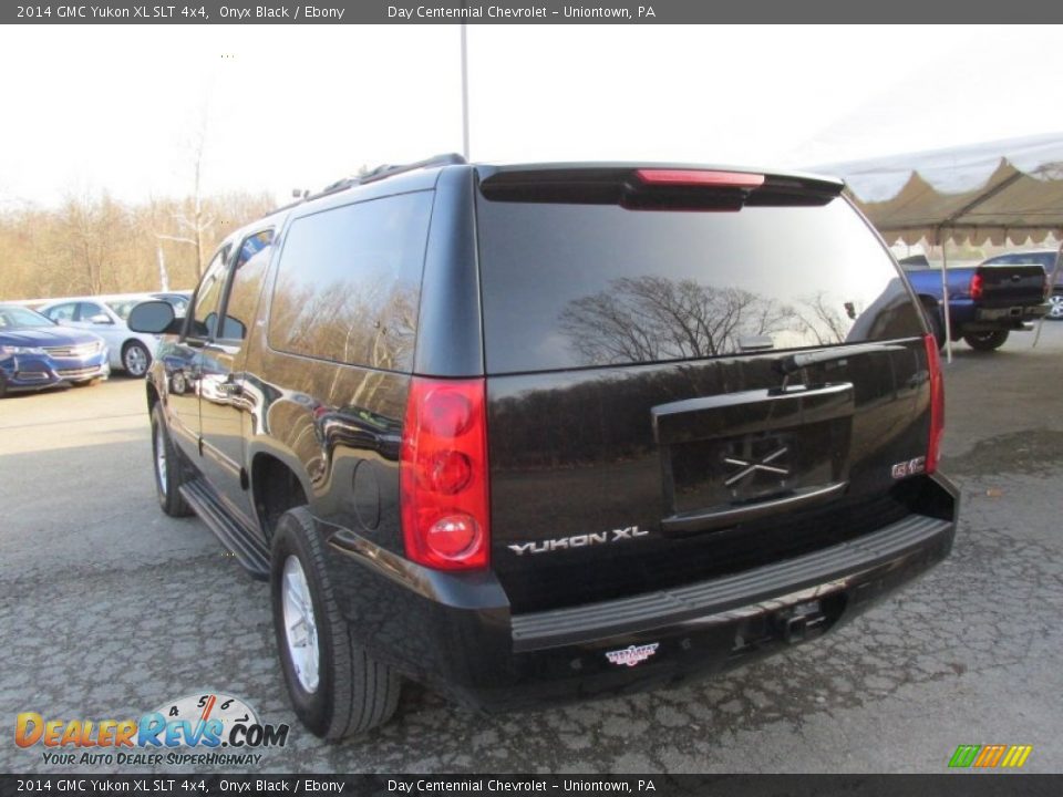 2014 GMC Yukon XL SLT 4x4 Onyx Black / Ebony Photo #4