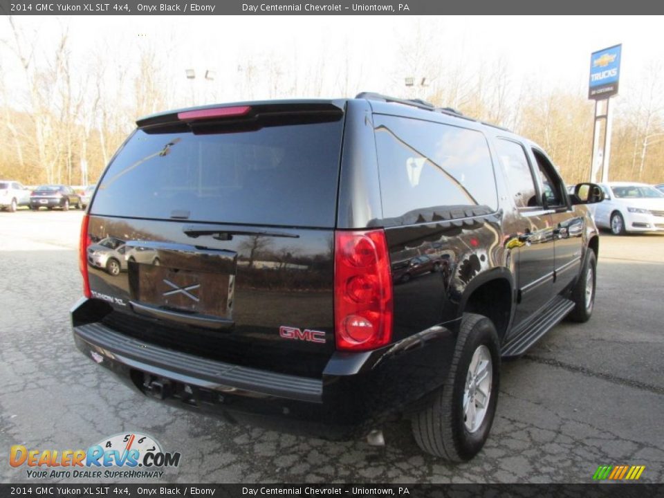 2014 GMC Yukon XL SLT 4x4 Onyx Black / Ebony Photo #7