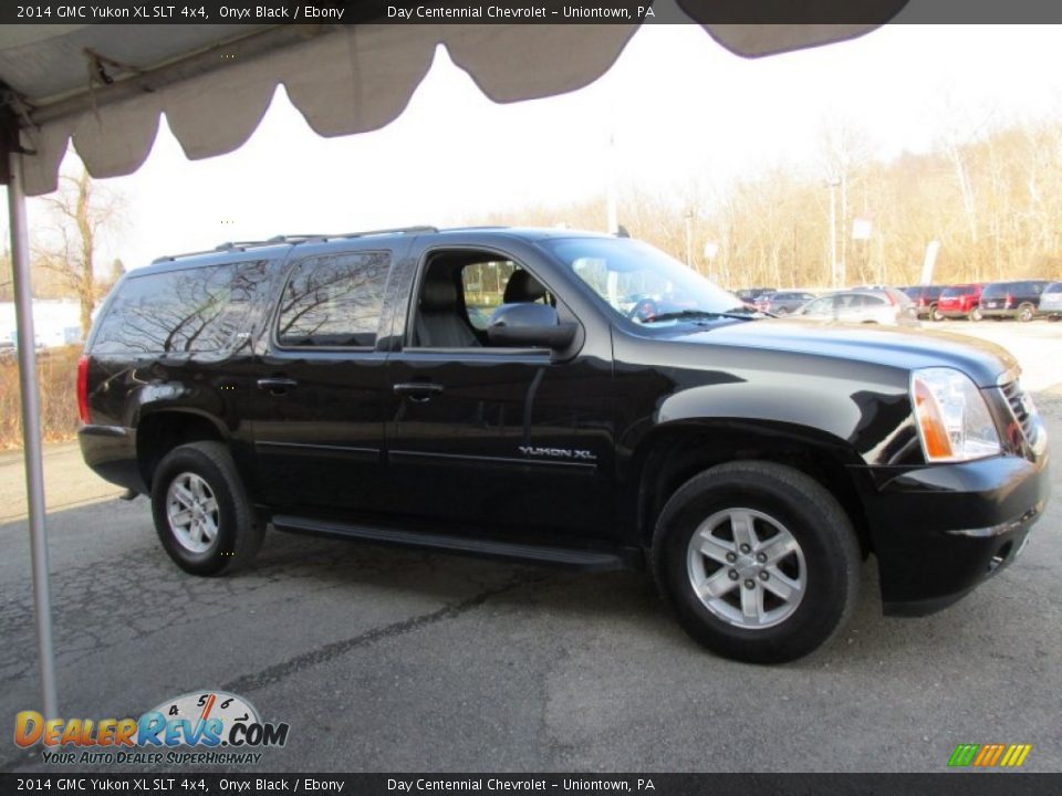 2014 GMC Yukon XL SLT 4x4 Onyx Black / Ebony Photo #8