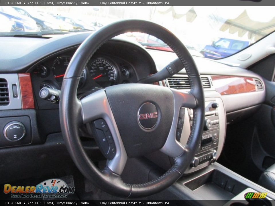 2014 GMC Yukon XL SLT 4x4 Onyx Black / Ebony Photo #24