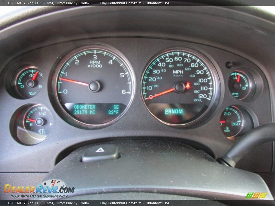 2014 GMC Yukon XL SLT 4x4 Onyx Black / Ebony Photo #34
