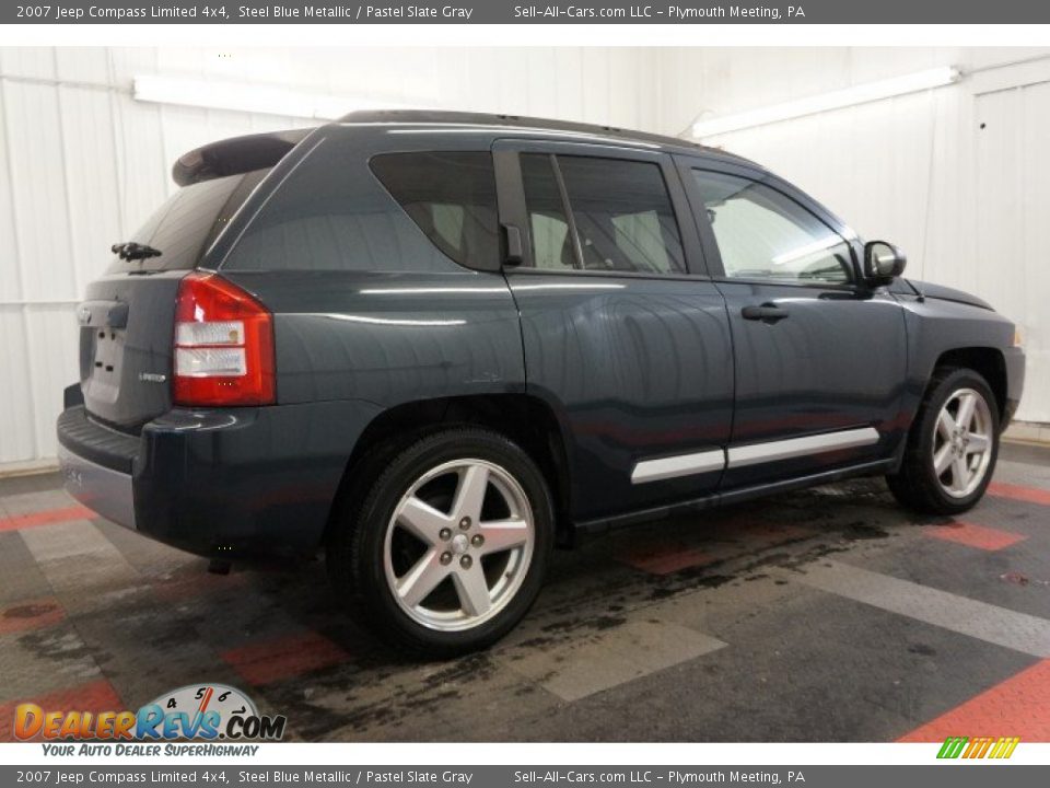 2007 Jeep Compass Limited 4x4 Steel Blue Metallic / Pastel Slate Gray Photo #7