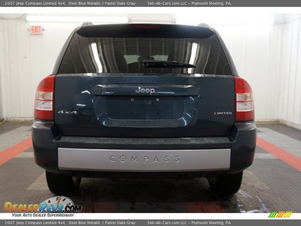 2007 Jeep Compass Limited 4x4 Steel Blue Metallic / Pastel Slate Gray Photo #9