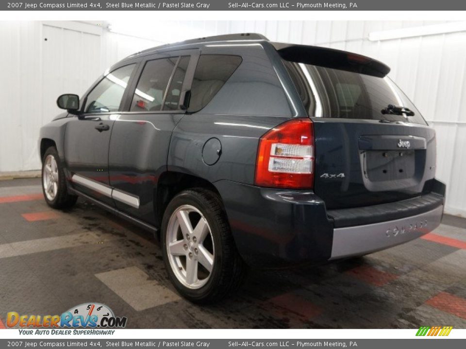 2007 Jeep Compass Limited 4x4 Steel Blue Metallic / Pastel Slate Gray Photo #10