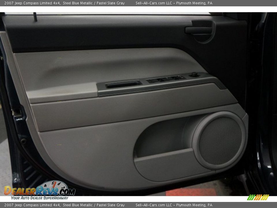 2007 Jeep Compass Limited 4x4 Steel Blue Metallic / Pastel Slate Gray Photo #12