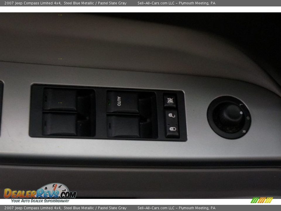 2007 Jeep Compass Limited 4x4 Steel Blue Metallic / Pastel Slate Gray Photo #13