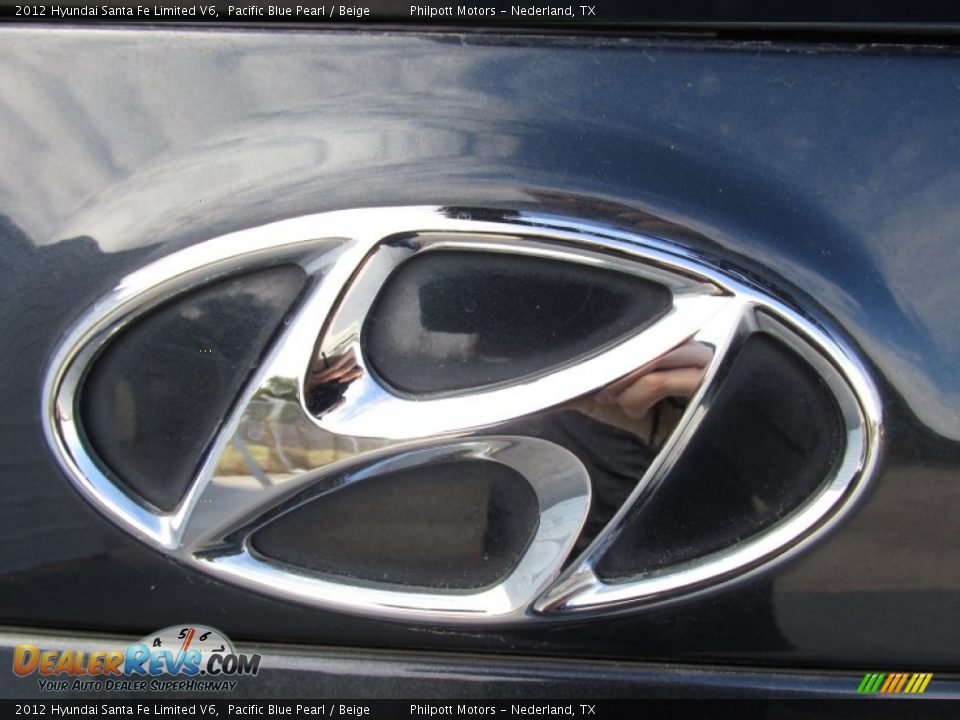 2012 Hyundai Santa Fe Limited V6 Pacific Blue Pearl / Beige Photo #14