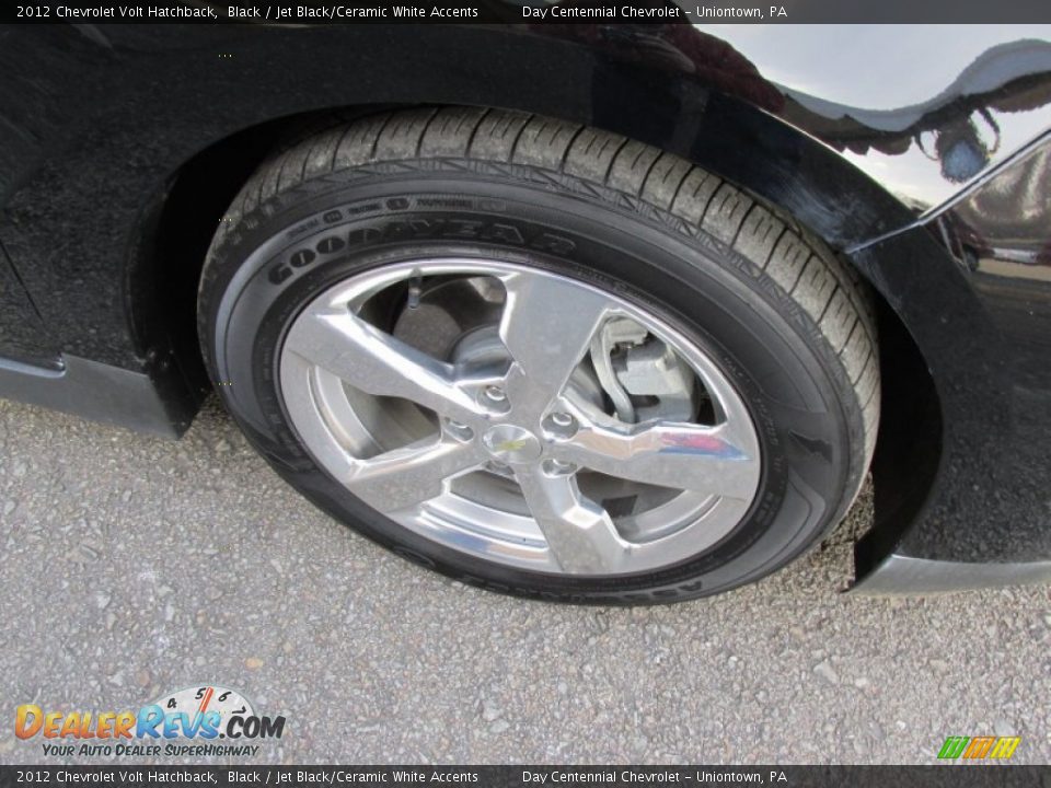 2012 Chevrolet Volt Hatchback Black / Jet Black/Ceramic White Accents Photo #9