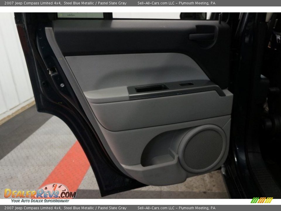2007 Jeep Compass Limited 4x4 Steel Blue Metallic / Pastel Slate Gray Photo #15