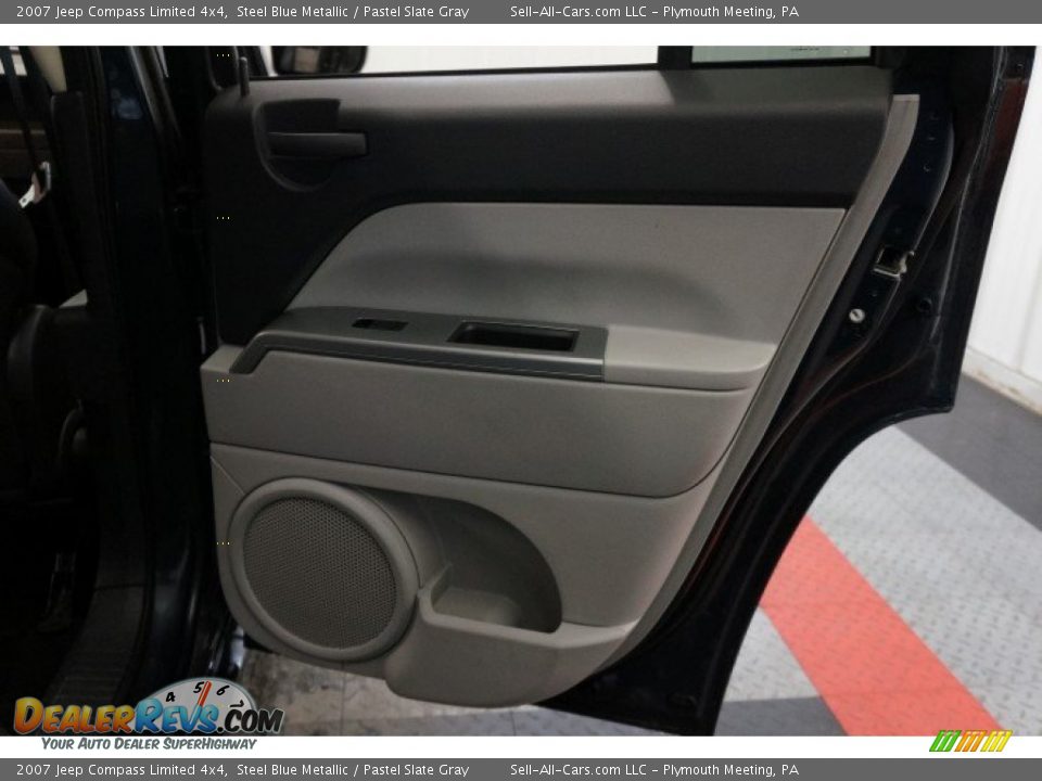 2007 Jeep Compass Limited 4x4 Steel Blue Metallic / Pastel Slate Gray Photo #16