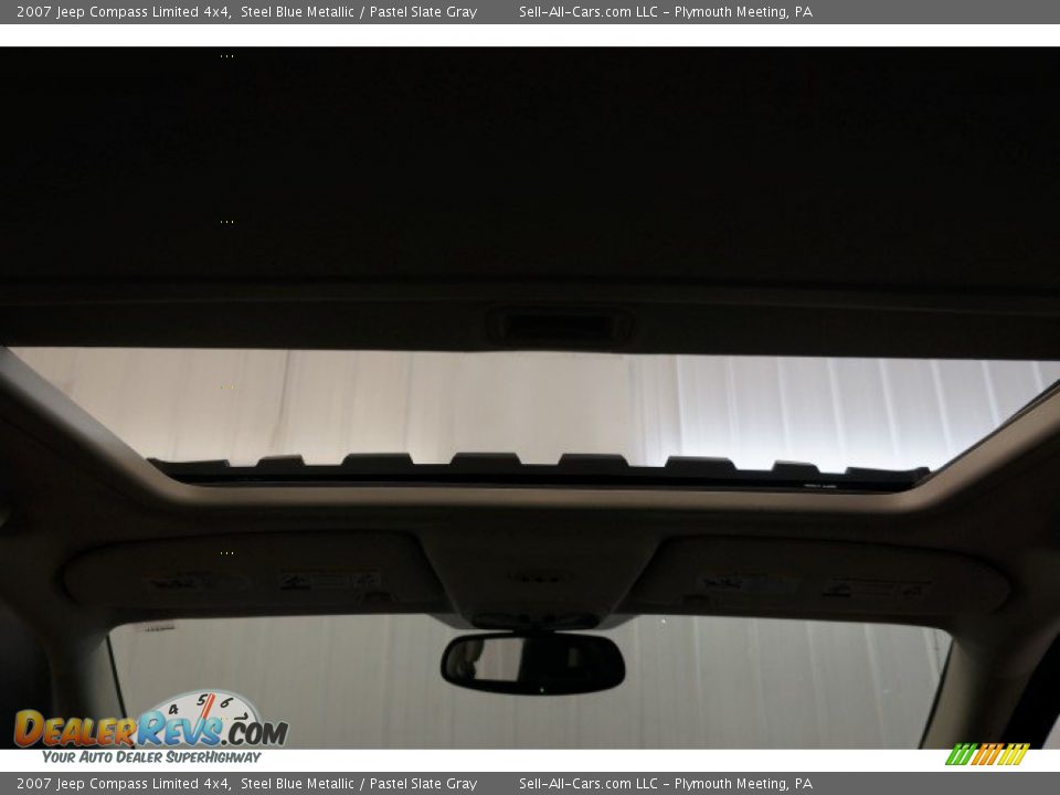 2007 Jeep Compass Limited 4x4 Steel Blue Metallic / Pastel Slate Gray Photo #21