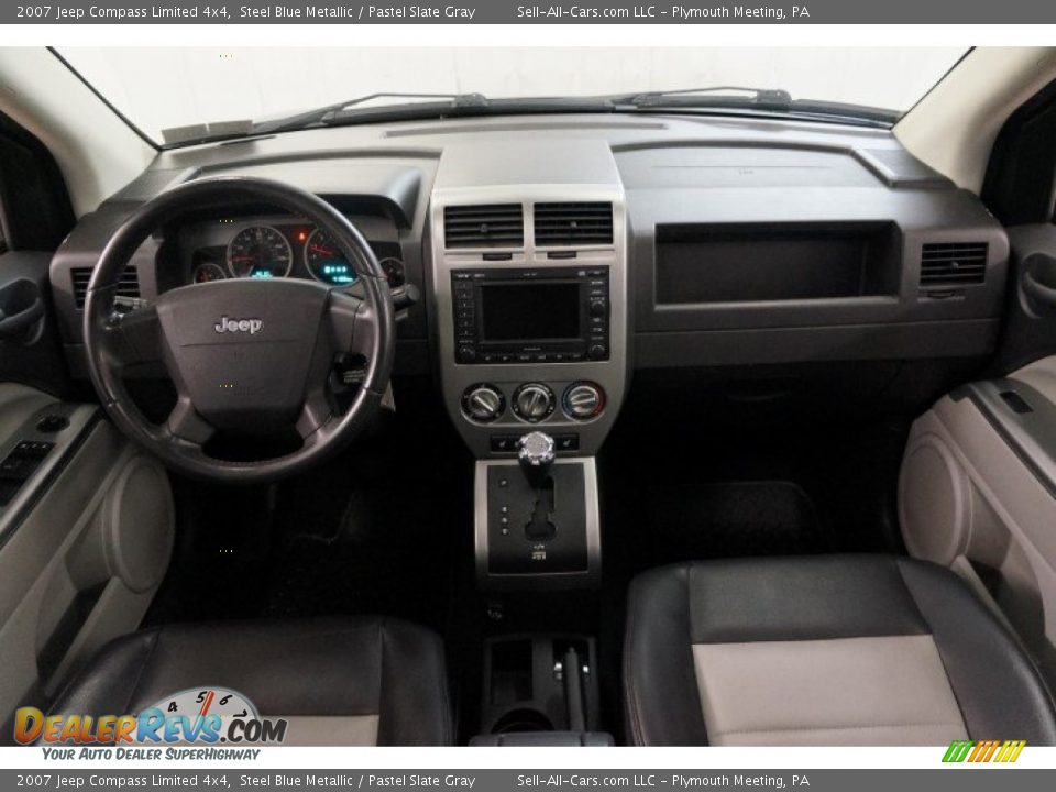2007 Jeep Compass Limited 4x4 Steel Blue Metallic / Pastel Slate Gray Photo #22
