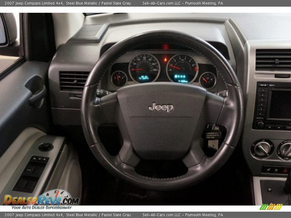 2007 Jeep Compass Limited 4x4 Steel Blue Metallic / Pastel Slate Gray Photo #23