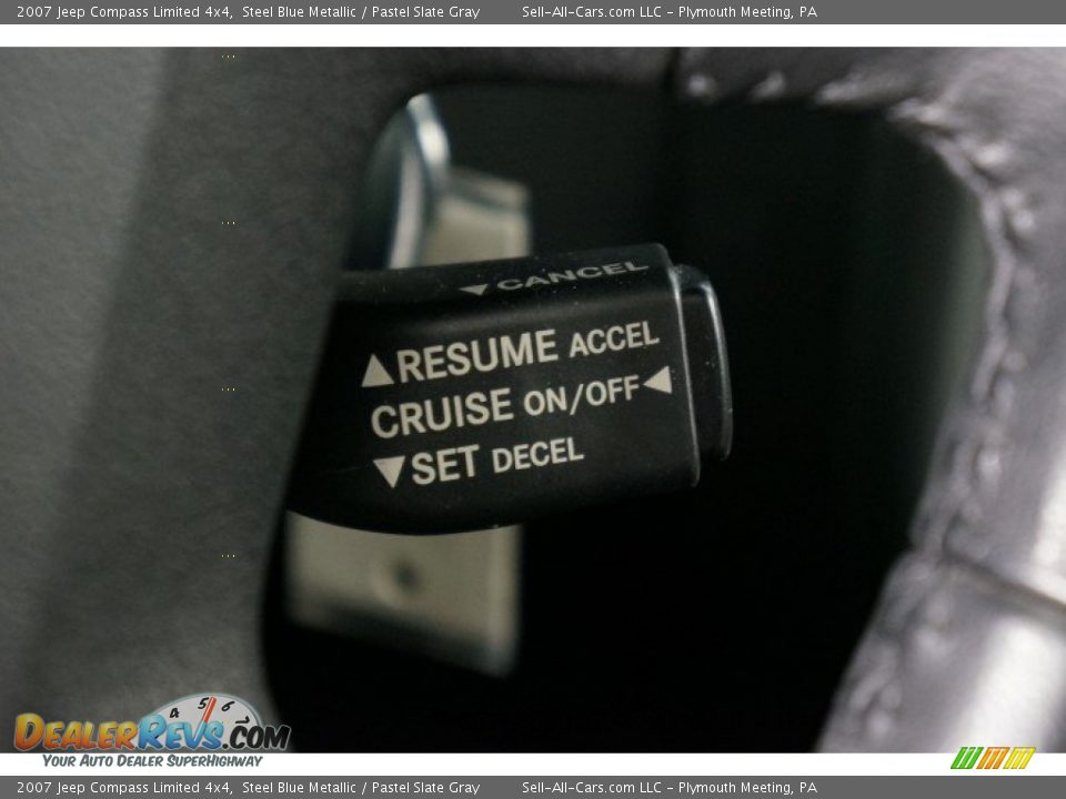 2007 Jeep Compass Limited 4x4 Steel Blue Metallic / Pastel Slate Gray Photo #24