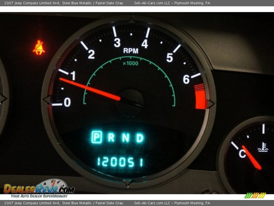 2007 Jeep Compass Limited 4x4 Steel Blue Metallic / Pastel Slate Gray Photo #28