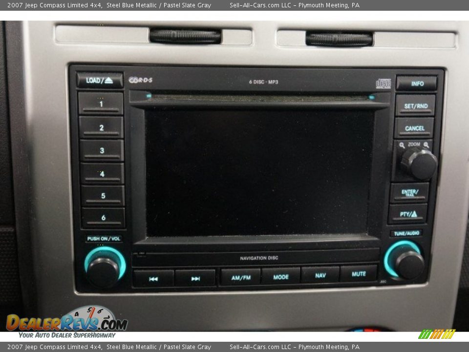 2007 Jeep Compass Limited 4x4 Steel Blue Metallic / Pastel Slate Gray Photo #29