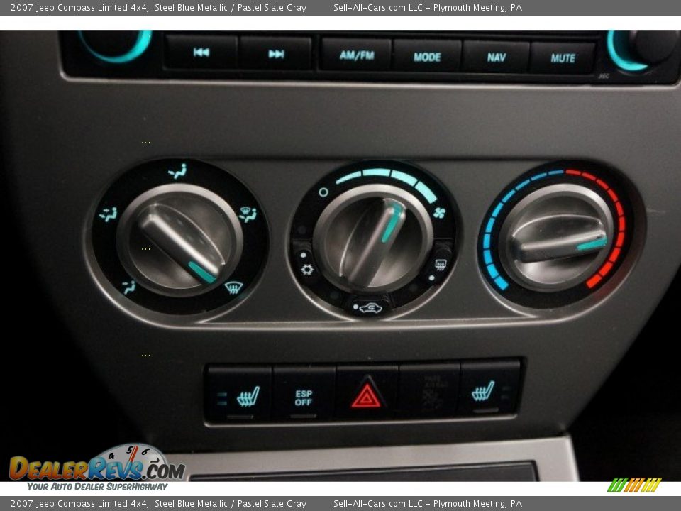 2007 Jeep Compass Limited 4x4 Steel Blue Metallic / Pastel Slate Gray Photo #30