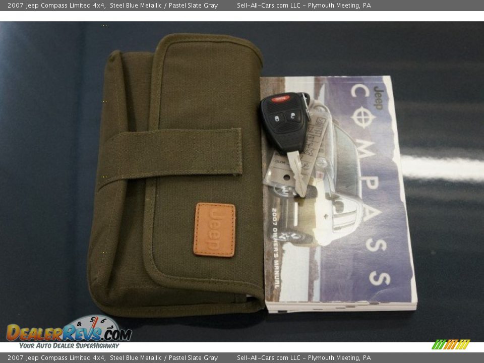 2007 Jeep Compass Limited 4x4 Steel Blue Metallic / Pastel Slate Gray Photo #31