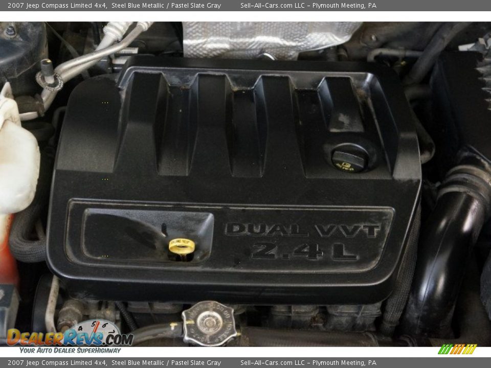 2007 Jeep Compass Limited 4x4 Steel Blue Metallic / Pastel Slate Gray Photo #33