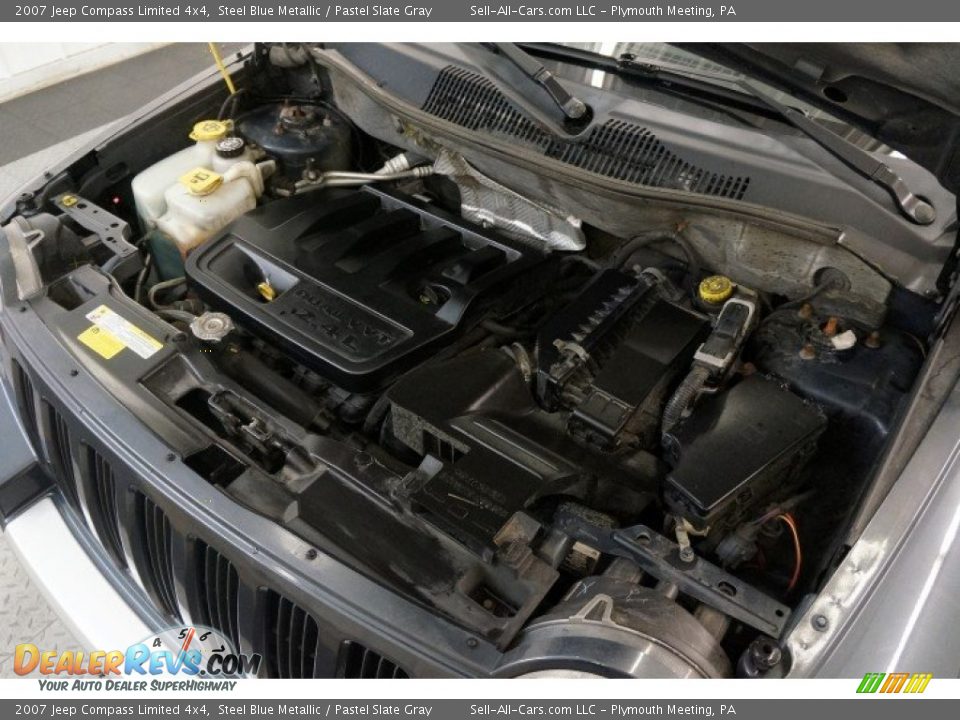2007 Jeep Compass Limited 4x4 Steel Blue Metallic / Pastel Slate Gray Photo #35