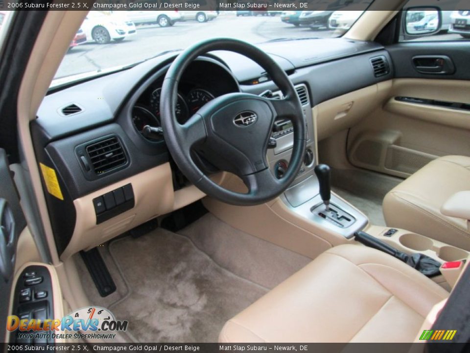 Desert Beige Interior - 2006 Subaru Forester 2.5 X Photo #10