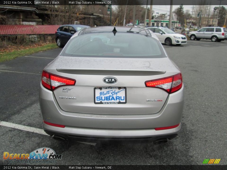 2012 Kia Optima SX Satin Metal / Black Photo #7