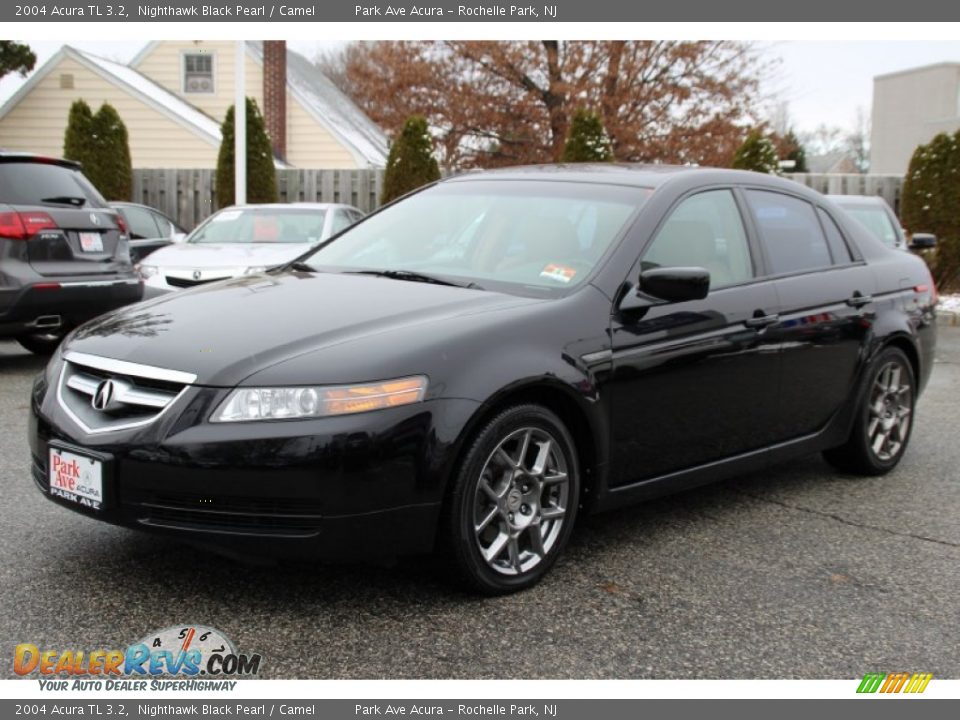 2004 Acura TL 3.2 Nighthawk Black Pearl / Camel Photo #7