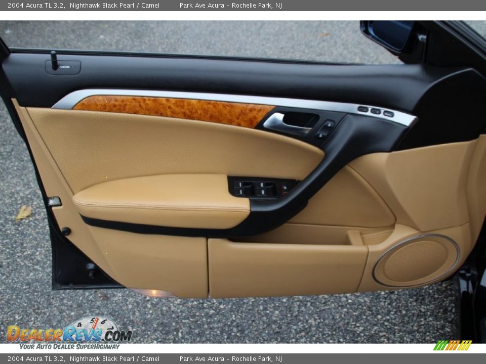 2004 Acura TL 3.2 Nighthawk Black Pearl / Camel Photo #9