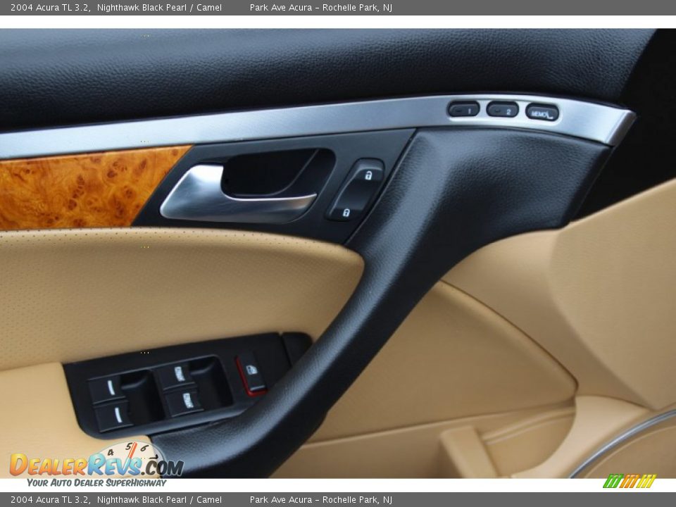 2004 Acura TL 3.2 Nighthawk Black Pearl / Camel Photo #10