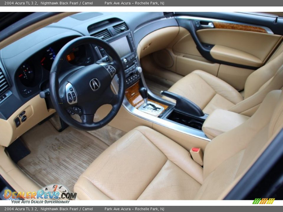 2004 Acura TL 3.2 Nighthawk Black Pearl / Camel Photo #11