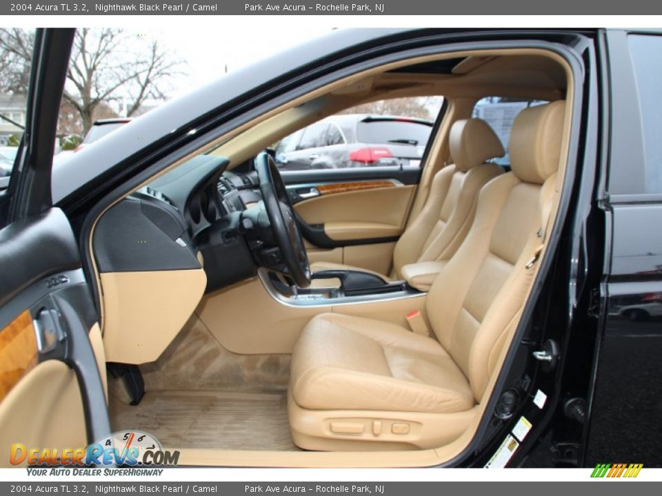 2004 Acura TL 3.2 Nighthawk Black Pearl / Camel Photo #12